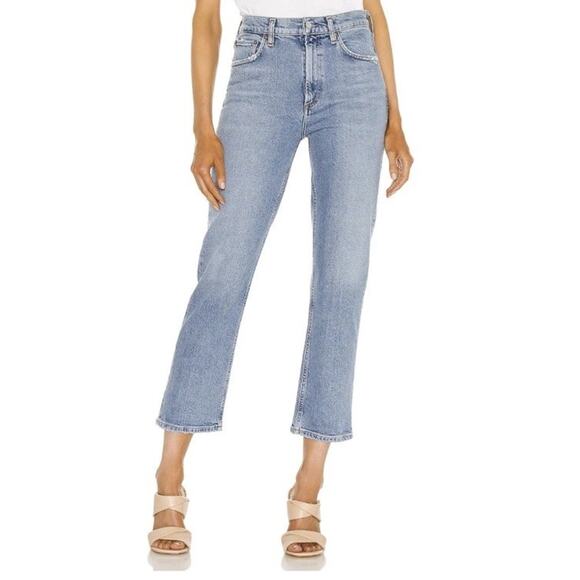 Agolde Wilder Mid Rise Comfort Straight Jeans in‎ Cascadia Size 28 - Picture 1 of 7